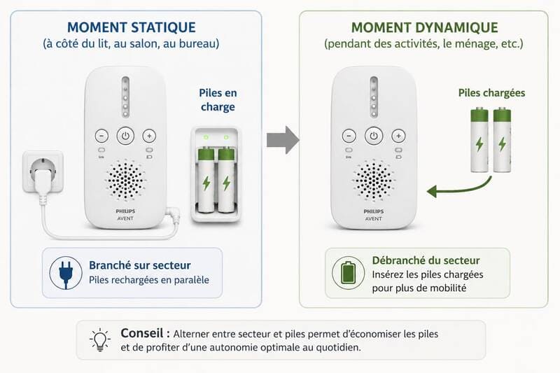 Utilisation statique et dynamique de l'unité-parents
