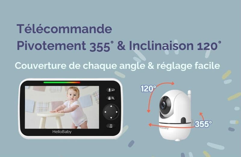 HelloBaby HB6550 : rotation panoramique