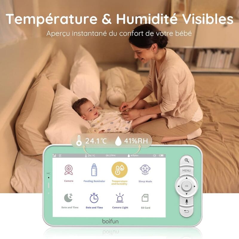 BOIFUN Baby 6T : température et humidité 