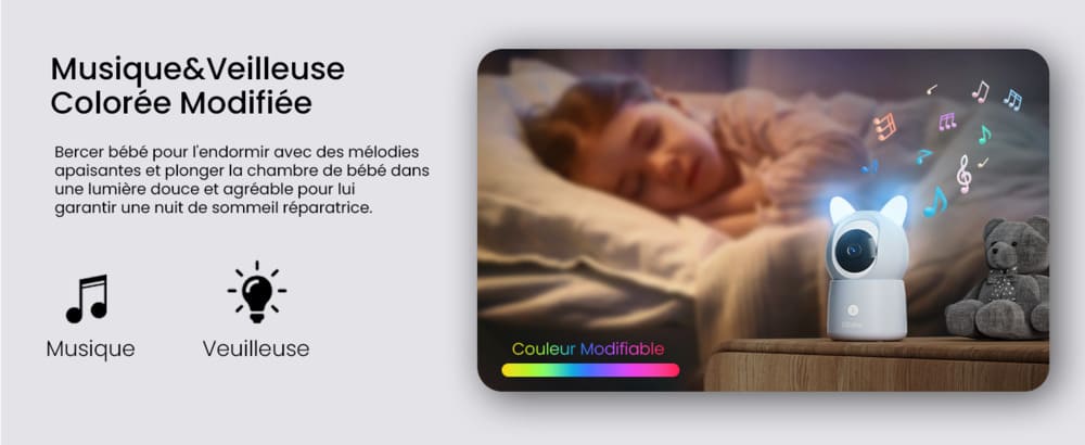 Veilleuse colorée modifiable