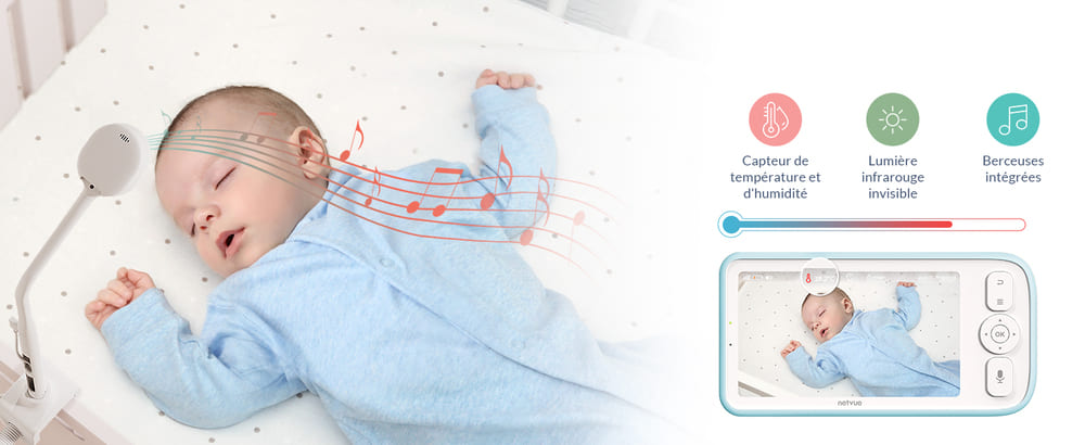 NETVUE Peekababy : capteurs d'humidité + température