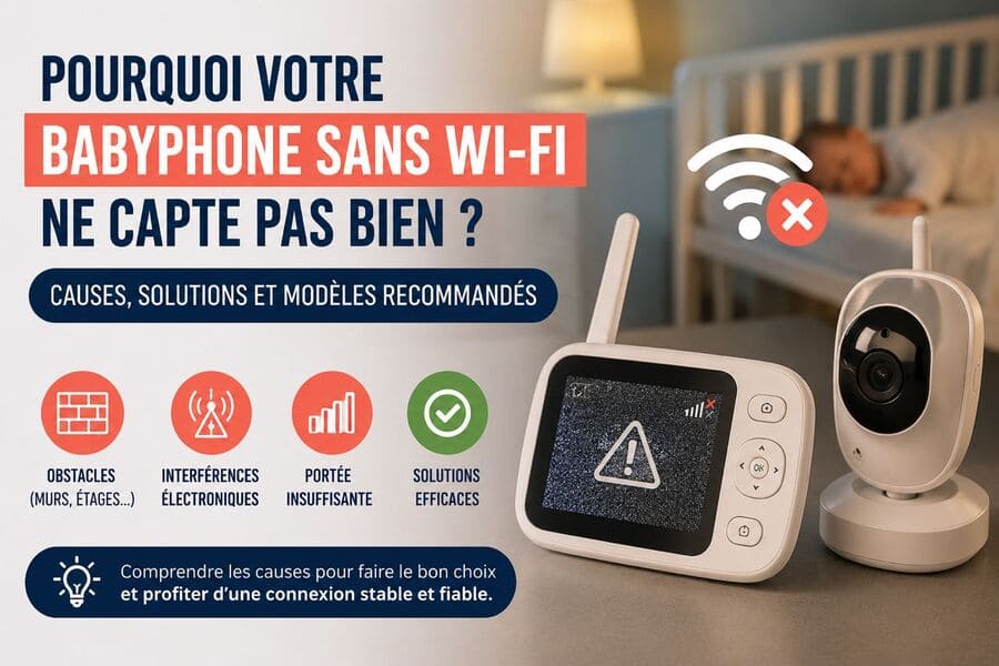 Pourquoi votre babyphone sans Wi-Fi ne capte pas bien ? Causes et solutions