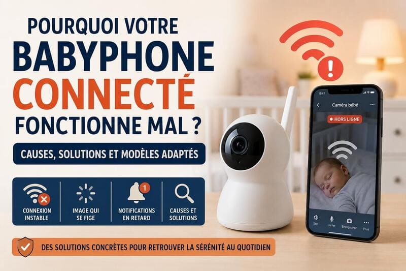 Pourquoi votre babyphone connecté fonctionne mal ? Causes, solutions et modèles adaptés