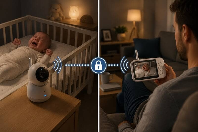 Connexion locale et stable entre la caméra et l'écran